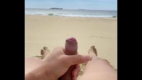 Beautiful Beach Cumshot