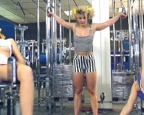 Stunning German Chick with Blonde Hair Fucking with Her Coach in the Gym