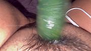 Asmar vaginal sound, masturbation with cucumber
