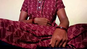 Ammu squeezes her breasts while wearing her nightie, turning up the heat 135