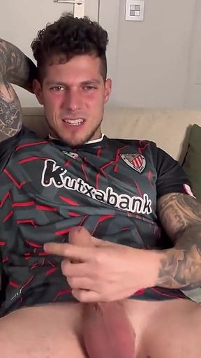 Football Player with Fat Cock Talking Dirty and Want Fuck You Boygym