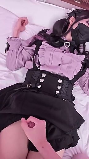 Enjoying sex with Jirai kei Kabukicho girl, Asian Hentai Shemale femboy trans Cosplay 3   Clip 1