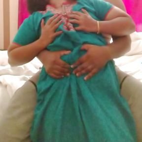 Hot Married Bhabhi Boobs Pressing