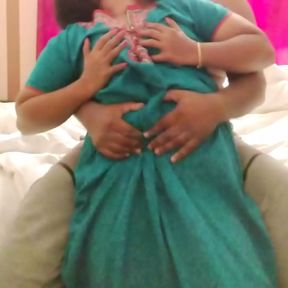 Hot Married Bhabhi Boobs Pressing