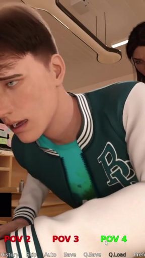 Shemale Teacher Fucking 18 Plus College Student Asshole   Clip 1