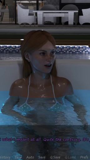 Stunning moment from &quot;My Stepbrother &#039;s Wife #45 - Jennifer licked Justine &#039;s navel&quot;