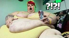 Epic New Fattest EVER Weigh-In & Reward Stuffing SD