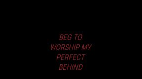 Miss Laura teases her pathetic slave with her arse in fishnets and boots