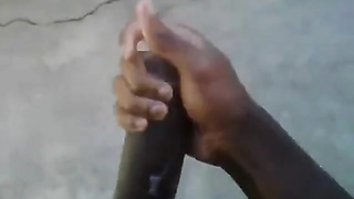 Big Black Dick cumming in Public 4