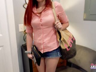 Nerdy Brunette hair mother I'd like to fuck Olivia X Gives Deepthroat Fun!