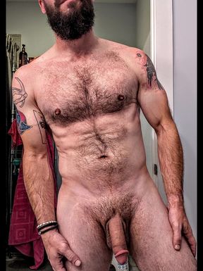 Dominant Jerks Off Deep and Slow. Hairy Chest, Huge Load, Full Body Worship. Rest at my feet, worship my cock, bathe in my cum.