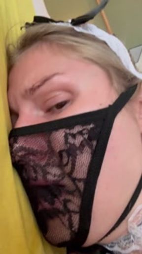 Housekeeping. Sex with a maid. He came inside her pussy.