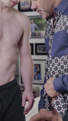 Young jock Thyle Knoxx barebacked by stepdad on Birthday   Clip 1