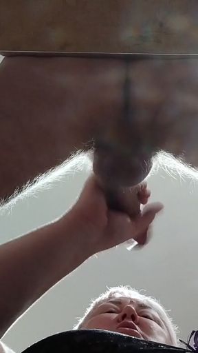 Stepmom gets a mouthful of my hot cum after blowjob   Clip 1