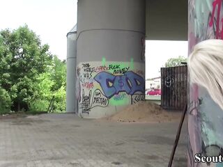 GERMAN SCOUT - Public Street Casting Bang for Jarushka Ross