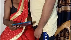 My Lovely Aunty with saree