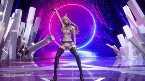 [MMD] (G)I-DLE - Tomboy hot striptease dance Ahri Akali Evelynn Kaisa League of Legends KDA