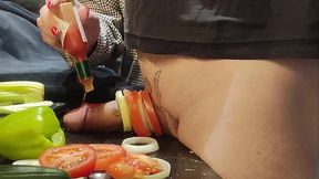 Extreme dick and urethral torment in the kitchen! Cooking cock 2. Episode 1/3.