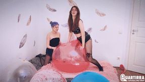 Q1017 Big balloons StraPop fucking and popping - 1080p