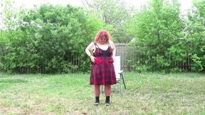 red Tarter out fit Mistress gets eaten!  11 min video!