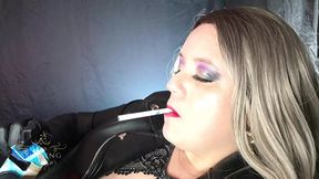 Exhaling Lust: A Smoking Sensation Teases