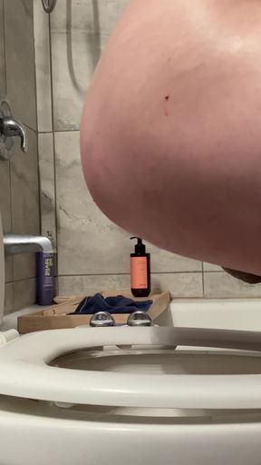 Thrilling moment from "Getting my ass ready for my plug"