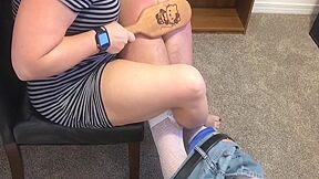 No Warmup Hard And Fast Bare Butt Otk Punishment Paddling, Taken In Hand By Mistress