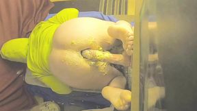 Hungry Femboy Ass Gets a Chicken Egg Salad Stuffing 1