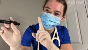 Medical Exam Strip Tease Scrubs to Lingerie