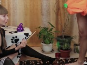 Little Witch Conjures Her Dick and Was Roughly Fucked to Cum in Pussy - Halloween 2020