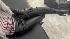 Cum for my Leather: Tease and JOI