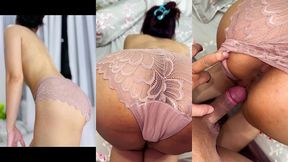 anh ấy vội, chịch em khong kịp cởi quần