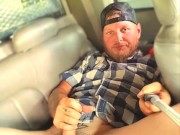 😍😍 Crazy redneck masturbating with vibrating butt plug on the side of interstate 4 during rushhour