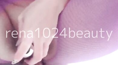 Exposed masturbation with two dildos on the stairs of an apartment complex! My voice leaks out. 2/2