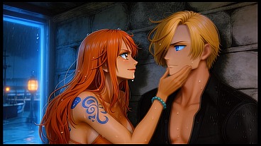 NAMI SANJI Y LUFFY VARADOS EN UNA ISLA MUY CALIENTE - AUDIO EN ESPAÑOL- IA PORN -NAMI SANJI AND LUFFY stranded on a very hot island