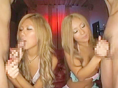 Fabulous Japanese whore Yume Ayaka, Rina Aina in Incredible Threesomes, Public JAV clip