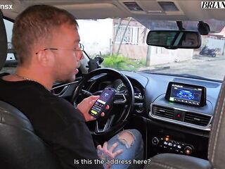 Older Colombian Blond Monique Fuentes Bangs Her Driver in the Car - Brian Evansx