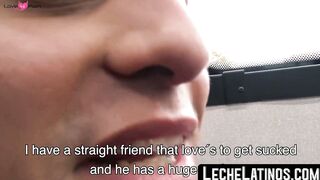 LecheLatinos.com - Cash turns this straight Latino into a willing gay dick sucker