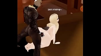 Amiga trans veio em casa e tomou pau no cuzinho