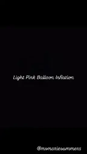 Light Pink Balloon Inflation