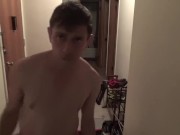 Horny Dude in A Skimpy Thong!