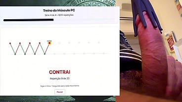 Exercise Session for a strong, fat and powerful 19 cm cock that can last hours without cumming