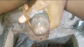 Quick cum with a little rub. Morning masturbation
