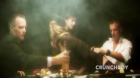 Whore Sexy Big Boob Fucked Bareback By Anal And Cremapied By His Friends Big Cocks 33