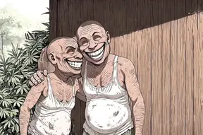 Ugly man gets seduced by Fern's sweet and juicy pussy in an anime hentai