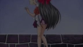 Horny anime teen gives a wet blowjob before getting her tight pussy pounded.