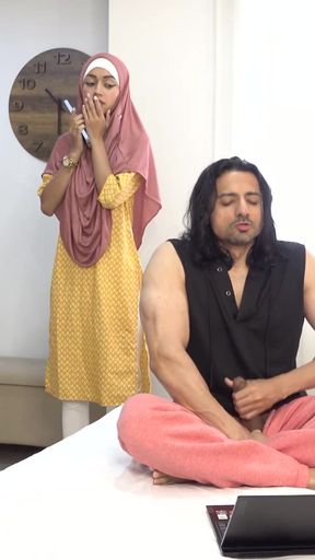 Emotional moment from &quot;Teen Hijabi Muslim step Sis CUM Drenched after Hard Fuck by Niks Indian&quot;