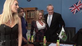 big boobed brits stacey saran and emma butt suck and fuck in mmff foursome