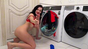 this video gives 100 percent erection! hot fucking on a washing machine