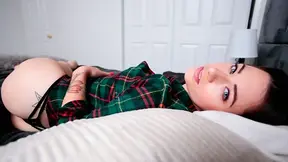 Stepbrother caught jerking off to my ass so I let the pervert fuck me before my date